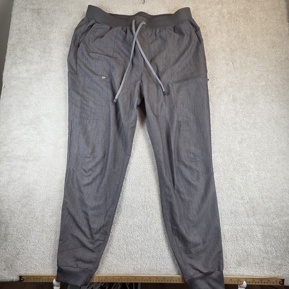 Fabletics On Call Scrub Jogger Pants Womens 2XX / 1X Tall Gray